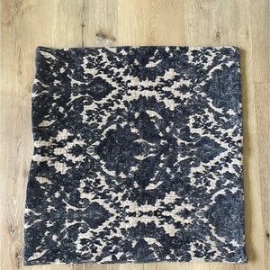 Pottery Barn Black and Cream Accent Pillow